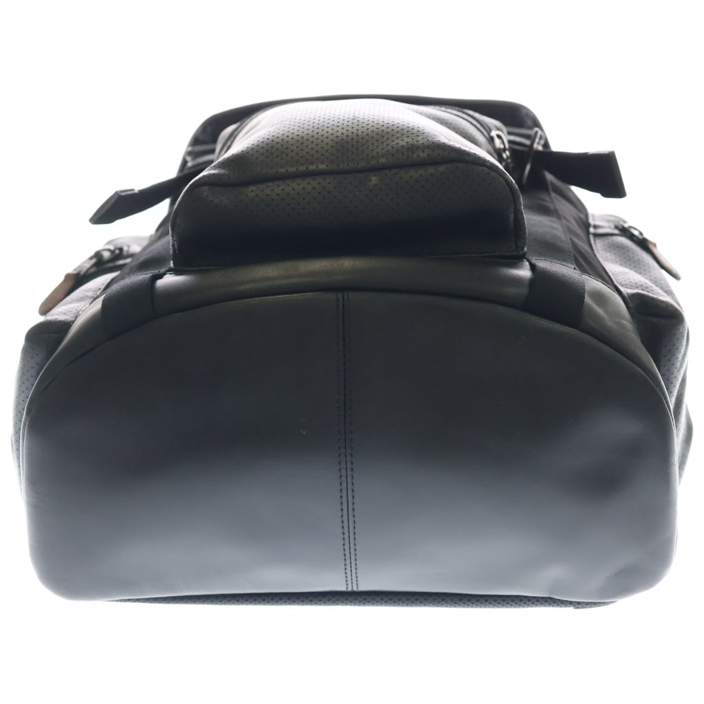 COACH(コーチ) パーフォレイテッド レザー バックパック ブラック F57477