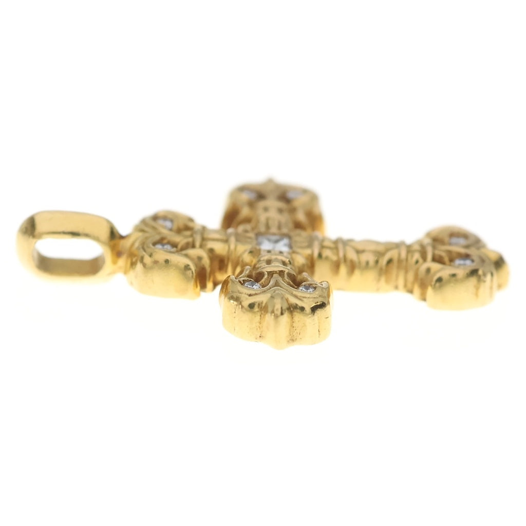 CHROME HEARTS(クロムハーツ) 22K FILIGREE TINY P/DIA タイニーフィリグリークロス PAVEダイヤ ペンダントトップ ゴールド BCA045
