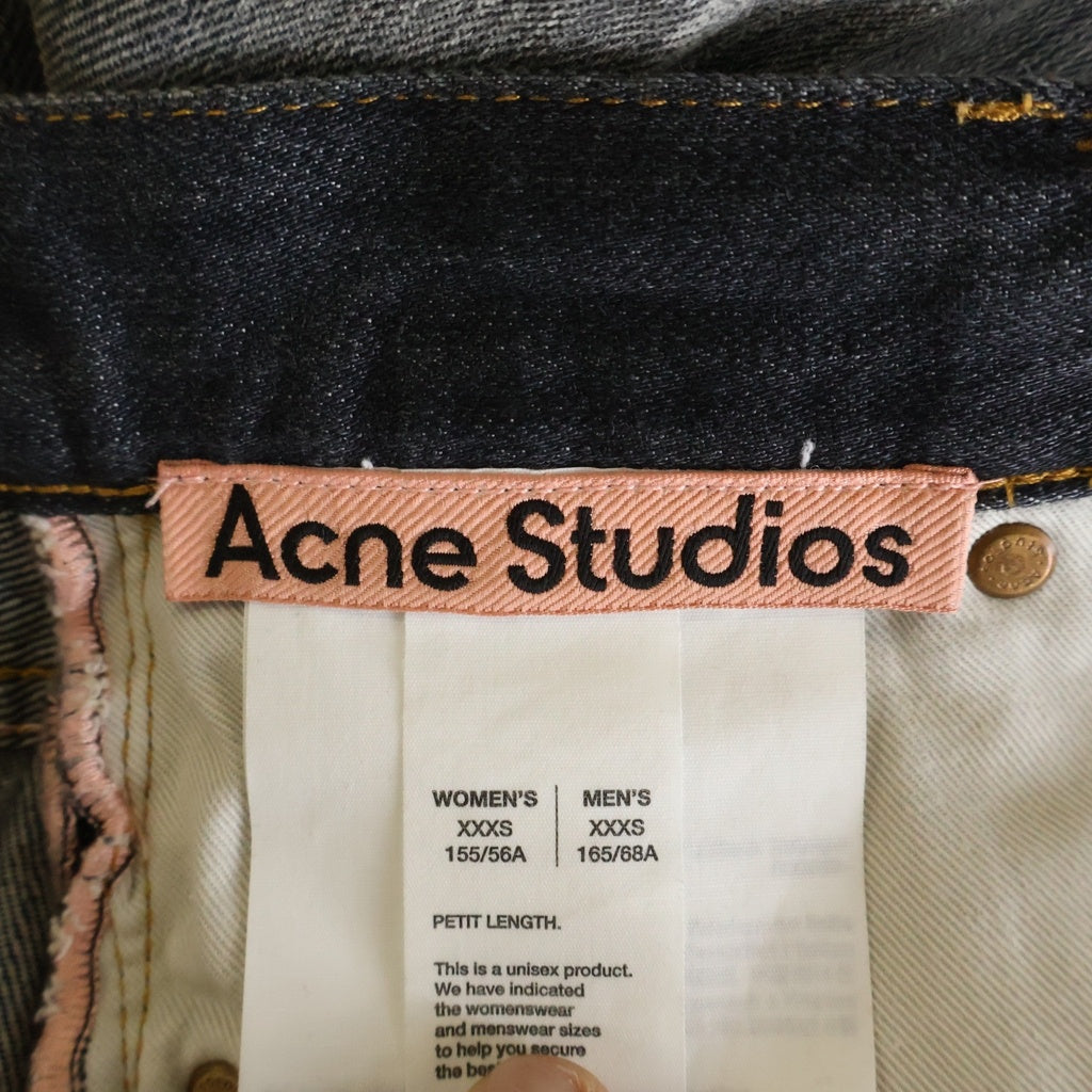 ACNE STUDIOS Bla Konst(アクネストゥディオズ ブロコンスト) 25AW 2023 U BLACK TRAFALGAR ルーズフィット ジーンズ デニムパンツ ウォッシュ加工 ブラック