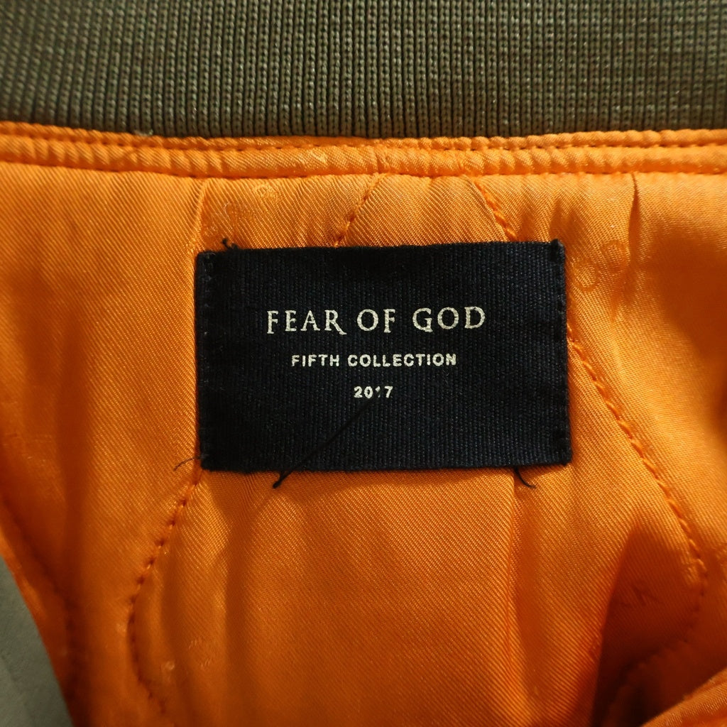 FEAR OF GOD ESSENTIALS(フィアオブゴッド エッセンシャルズ) FIFTH COLLECTION ナイロン ボンバージャケット カーキ