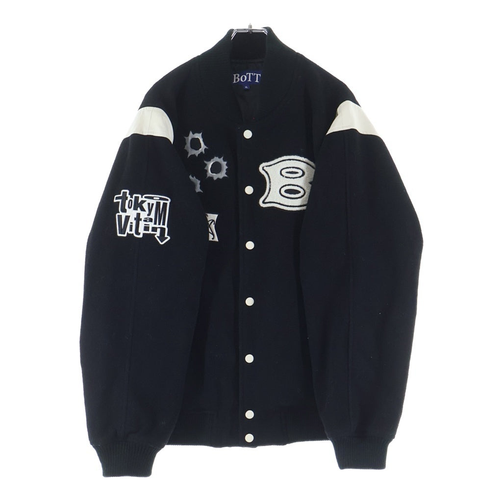 BoTT(ボット) 23AW varsity jacket スタジアムジャンパー ウール ブラック
