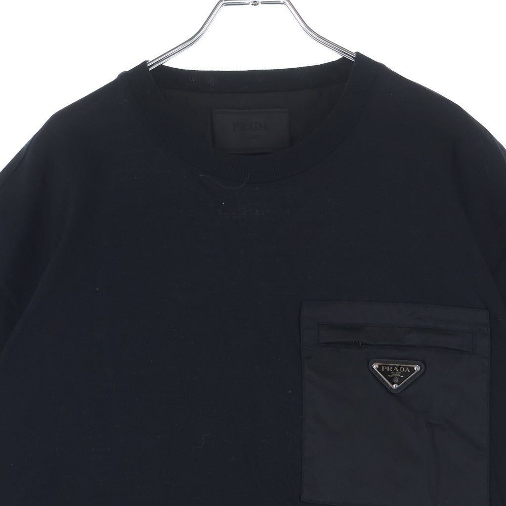 PRADA(プラダ) Re-Nylon トライアングルロゴ 半袖 クルーネック Tシャツ UJN661 S221 11CK