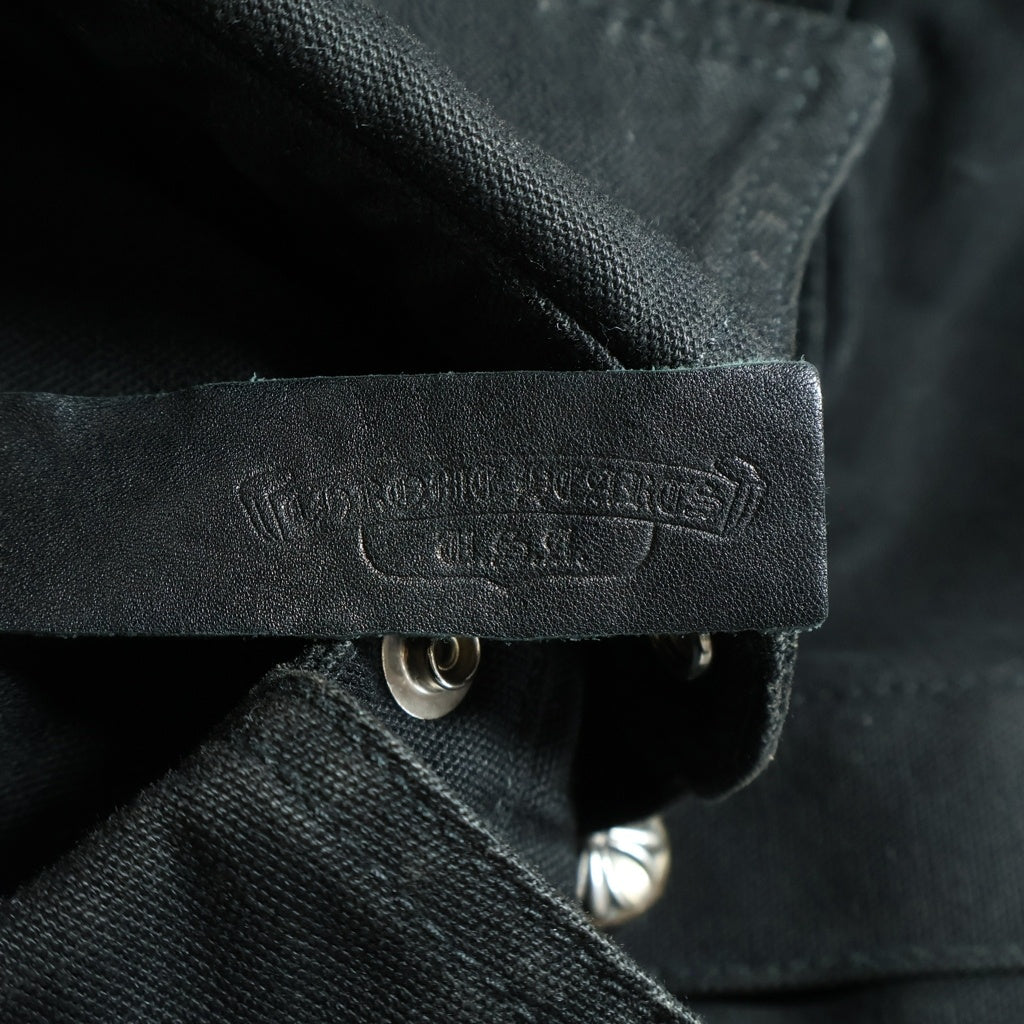 CHROME HEARTS(クロムハーツ) CRS PATCH WORK DOG ワークドッグクロスパッチデニムシャツジャケット ブラック ‐