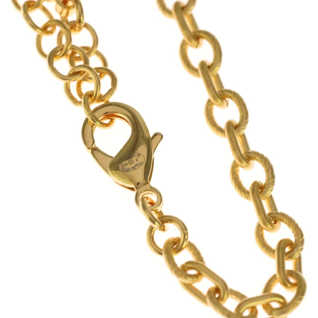 CHANEL(シャネル) ココマーク B24K ラインストーン チェーン ロングネックレス ゴールド