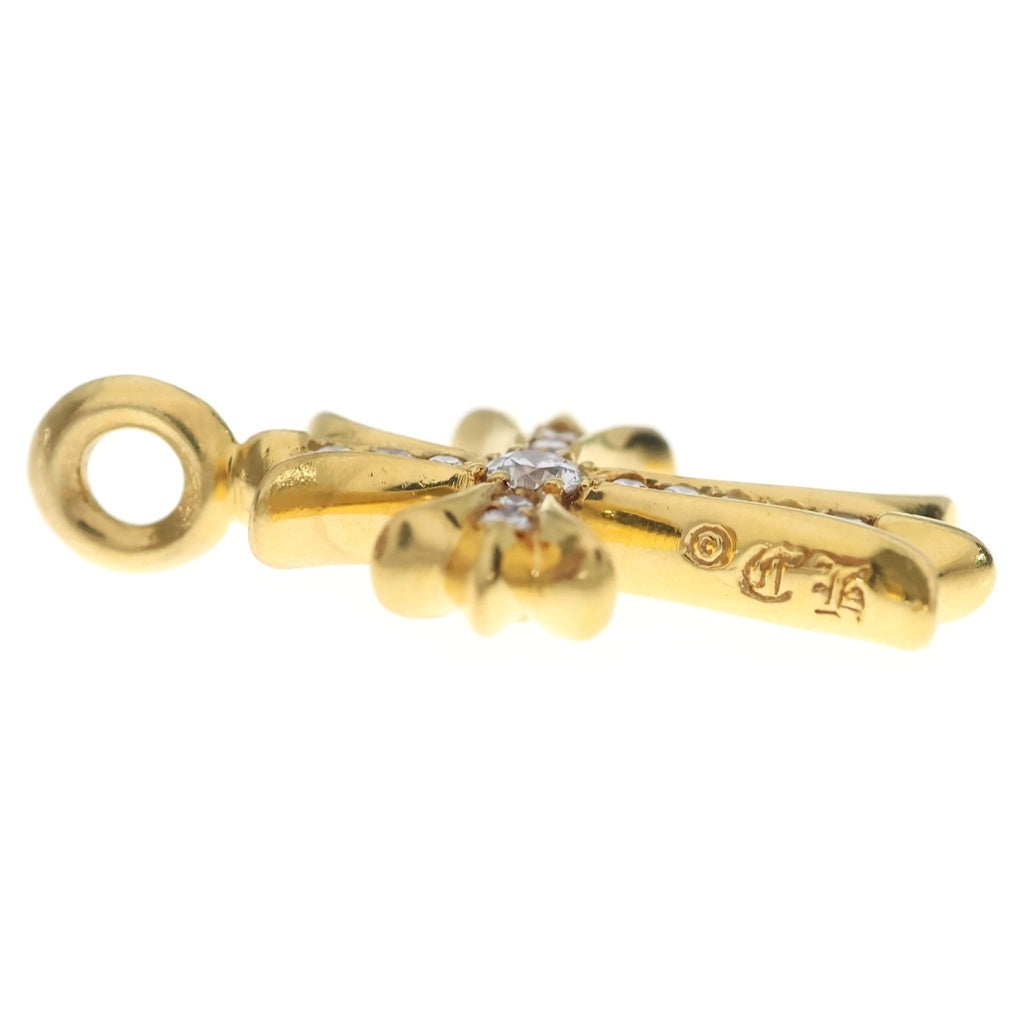CHROME HEARTS(クロムハーツ) 22K TNY CRSF P/DIA タイニーファットクロス PAVEダイヤ ペンダントトップ ゴールドBCA033