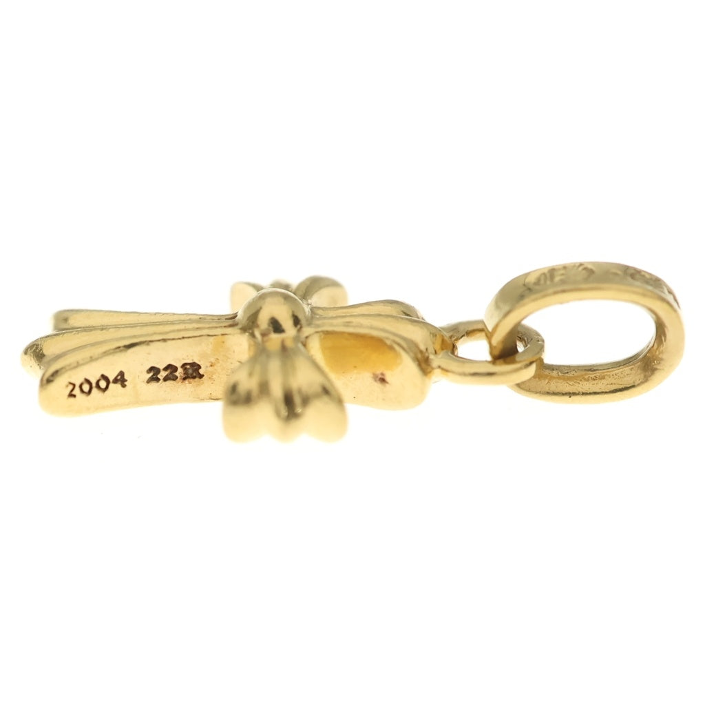 CHROME HEARTS(クロムハーツ) 22K CRS BBYFAT P/DIA ベイビーファットクロス PAVEダイヤ ペンダントトップ ゴールド BCA035