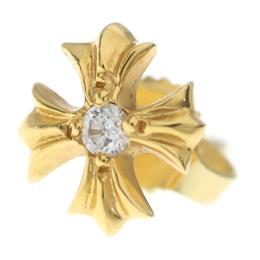 CHROME HEARTS(クロムハーツ) 22K No2 CH PLS 1DIA CHプラス スタッドピアス 1ダイヤ ゴールド