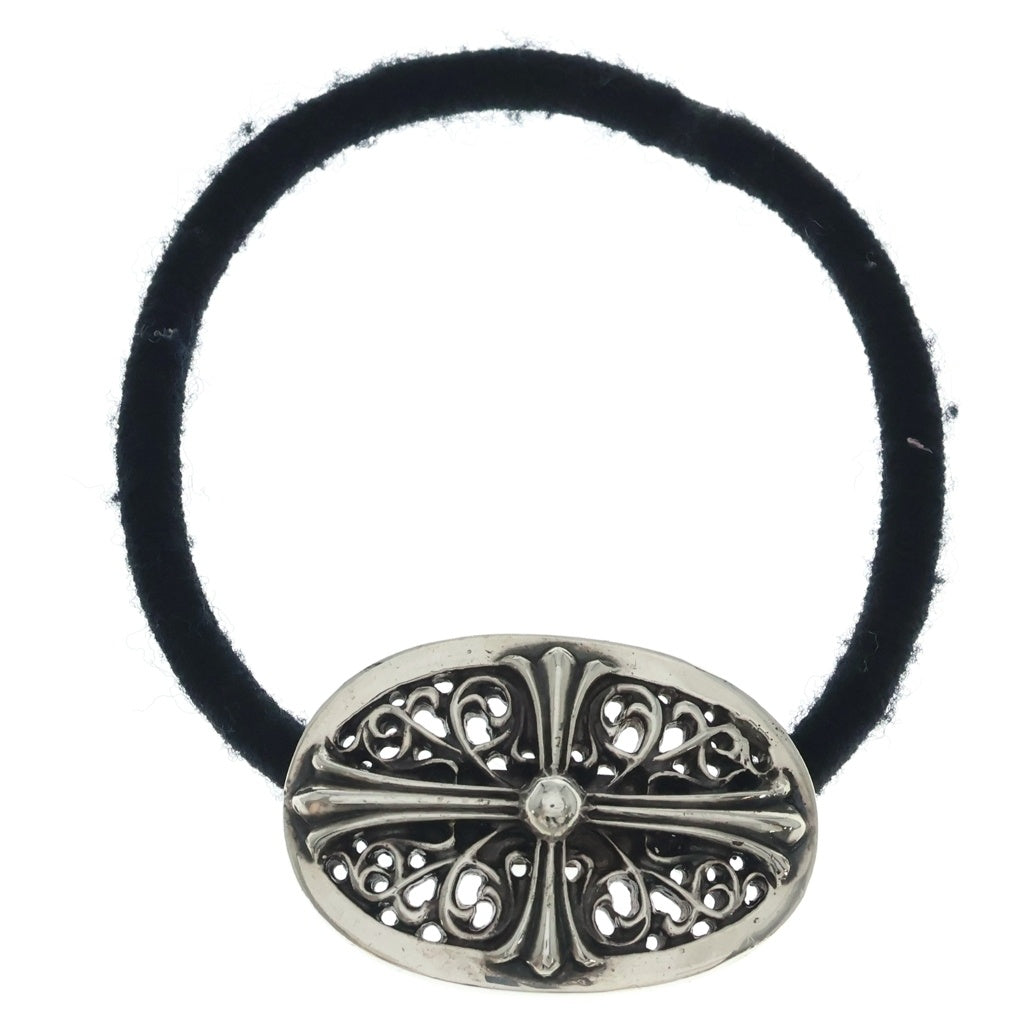 CHROME HEARTS(クロムハーツ) HAIRBAND クラシックオーバル ヘアバンド ヘアゴムコンチョ シルバー ‐