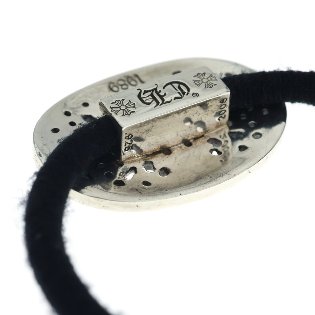 CHROME HEARTS(クロムハーツ) HAIRBAND クラシックオーバル ヘアバンド ヘアゴムコンチョ シルバー ‐