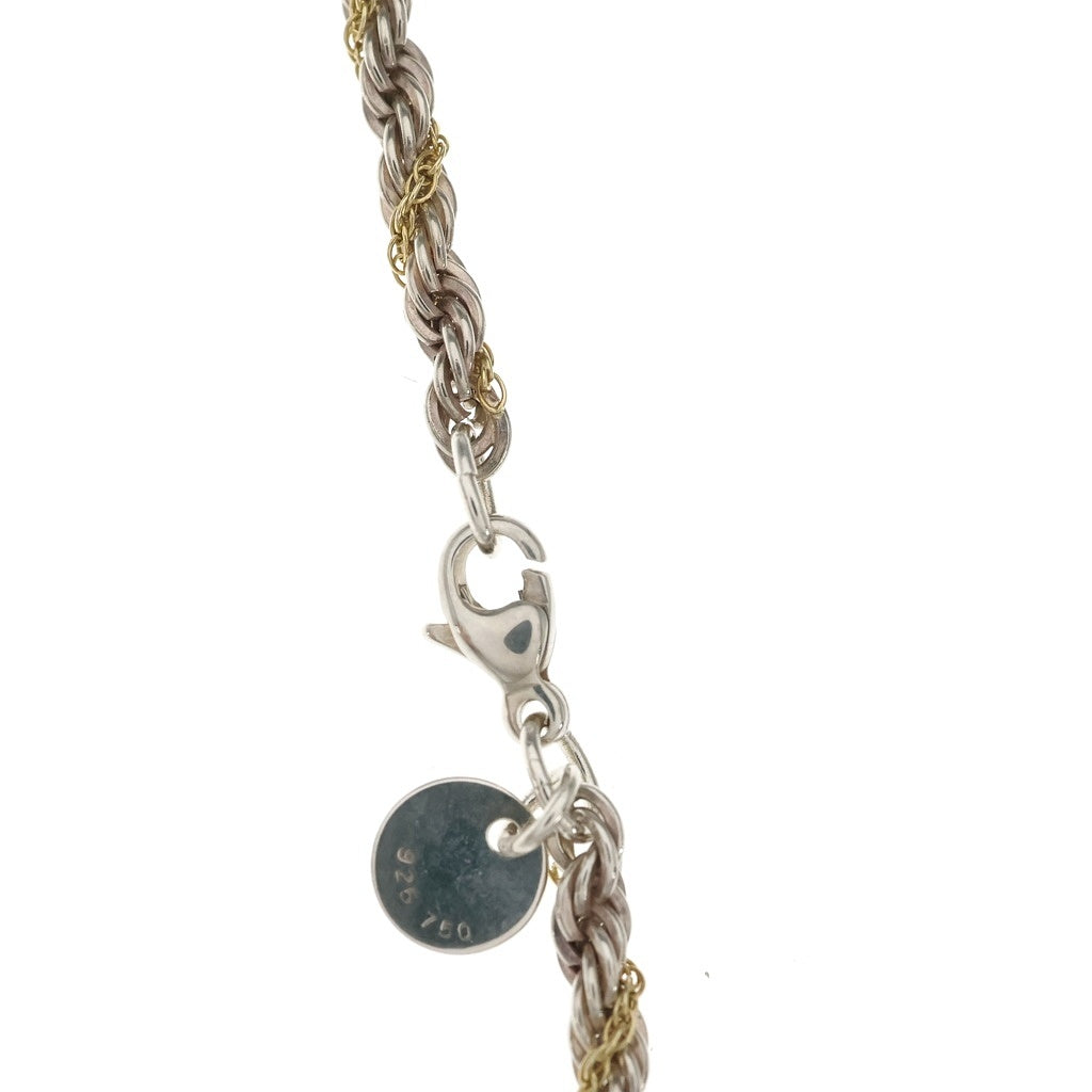 TIFFANY & Co.(ティファニー) ツイストチェーン ネックレス コンビ 925/750 シルバー/ゴールド レディース