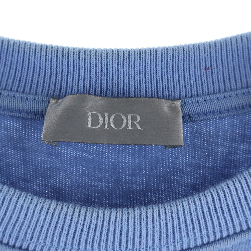 Christian Dior(クリスチャンディオール) CDicon CDアイコン クルーネック 半袖Tシャツ ライトブルー 943J605A0554