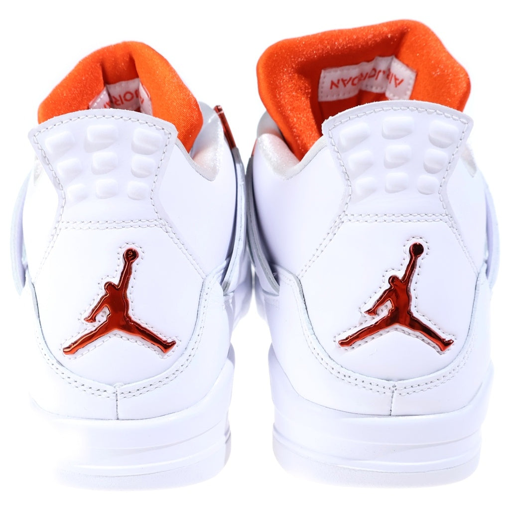 NIKE(ナイキ) AIR JORDAN 4 RETRO TEAM ORANGE エアジョーダン4 レトロ チームオレンジ ハイカットスニーカー ホワイト/オレンジ US10/28cm CT8527-118