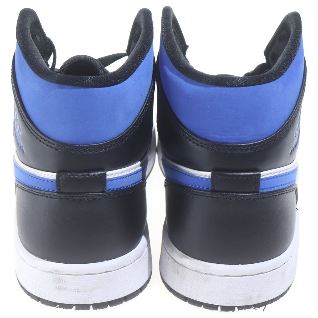 NIKE(ナイキ) AIR JORDAN 1 MID Royal エアジョーダンワン ロイヤル ミッドカットスニーカーブルー/ブラック US9/27cm 554724-140