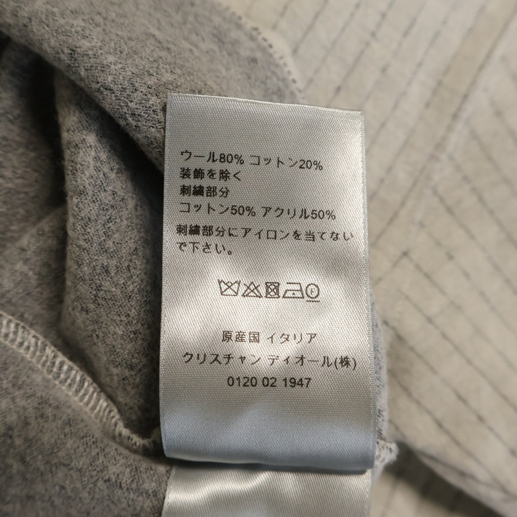 DIOR(ディオール) 22SS Embroidered Plain Weave Knit Short Sleeve エンブロイダード プレイン ウィーブ 刺繍ロゴ ホワイト 213J637A0739