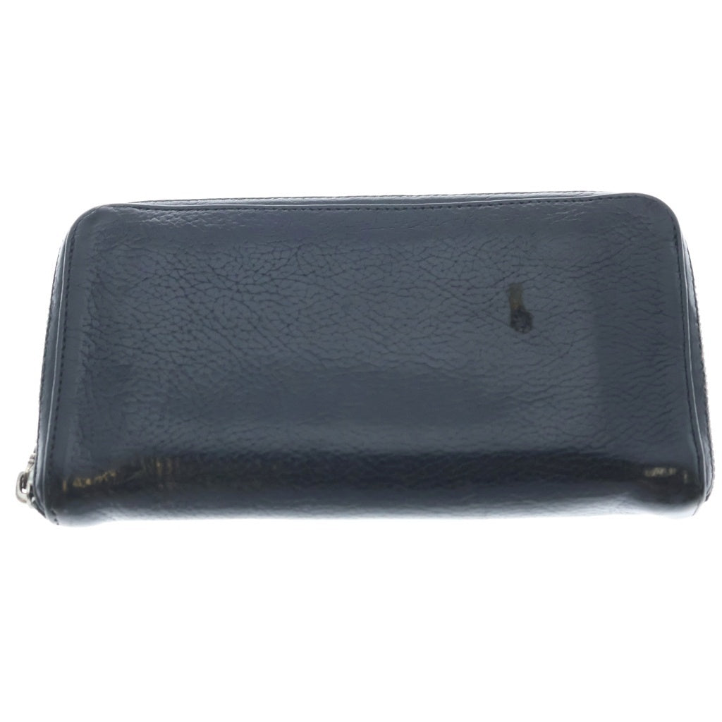 CHROME HEARTS(クロムハーツ) REC F ZIP 3セメタリー クロスパッチ ラウンドファスナーウォレット 長財布 ブラック