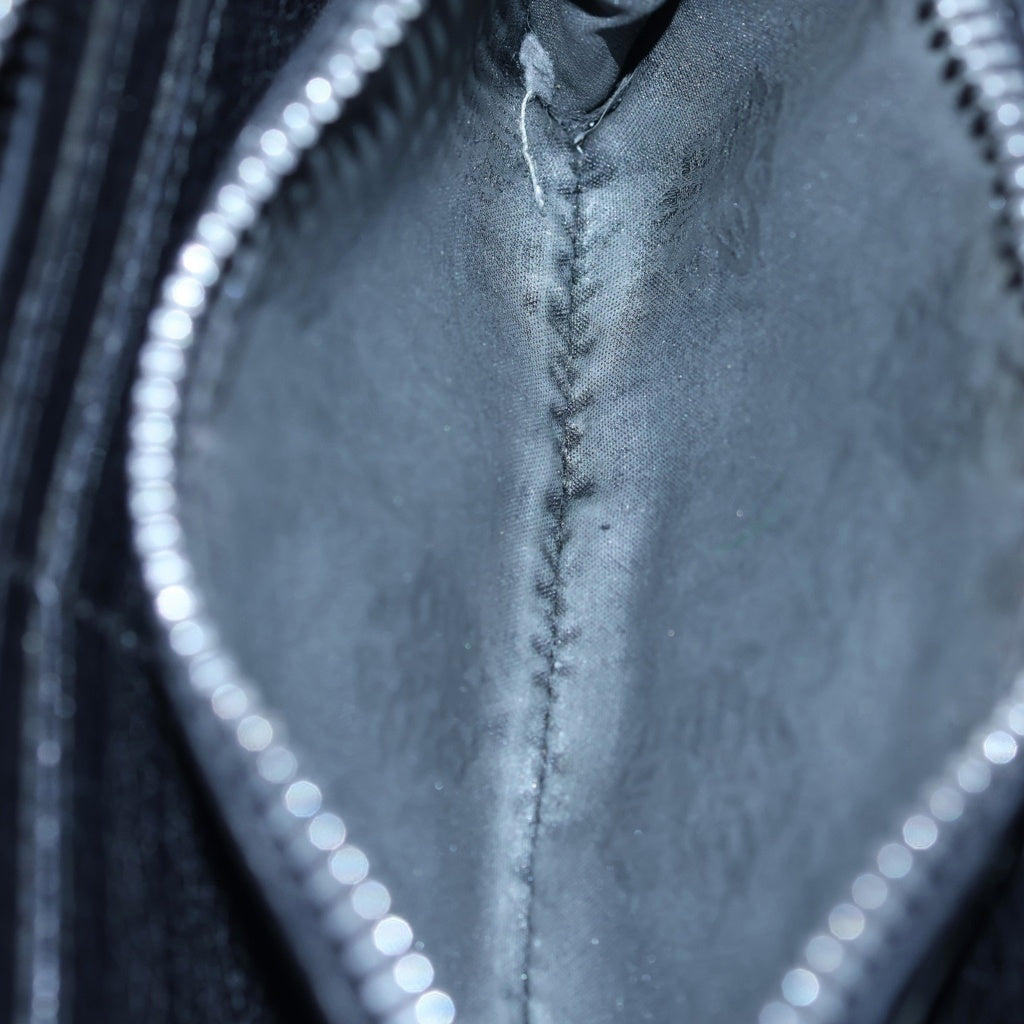 CHROME HEARTS(クロムハーツ) REC F ZIP 3セメタリー クロスパッチ ラウンドファスナーウォレット 長財布 ブラック
