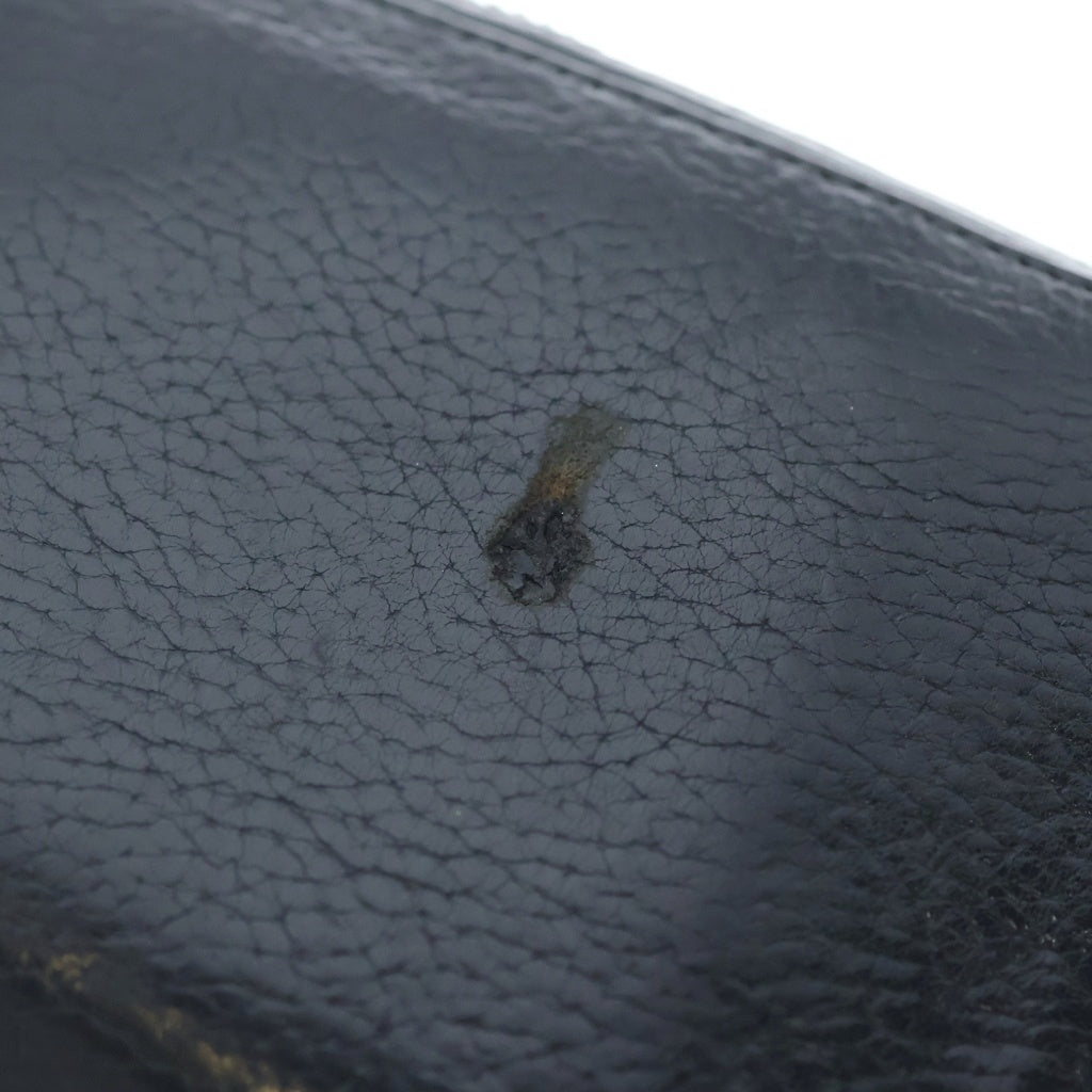 CHROME HEARTS(クロムハーツ) REC F ZIP 3セメタリー クロスパッチ ラウンドファスナーウォレット 長財布 ブラック