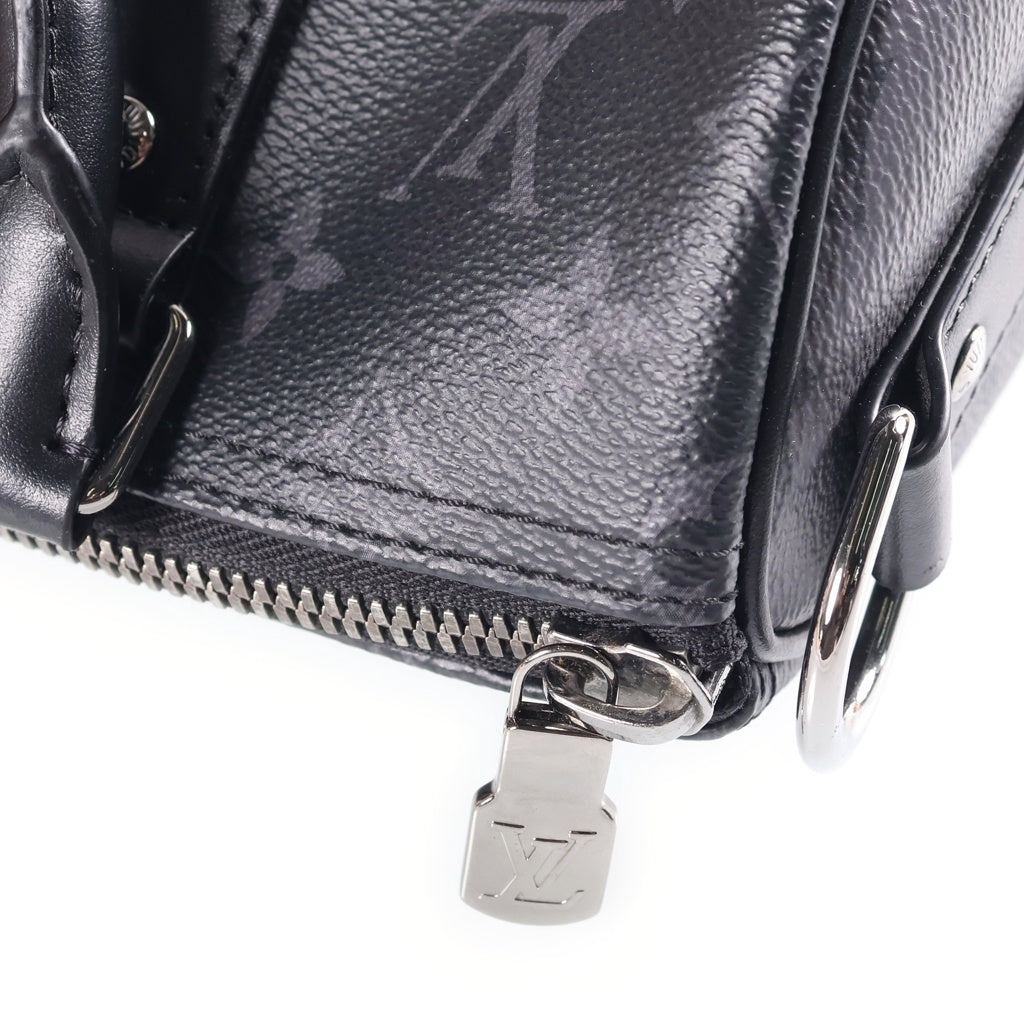 LOUIS VUITTON(ルイヴィトン) モノグラムエクリプス シティキーポル 2WAYバッグ ハンドバッグ ショルダーバッグ ブラック レザー×PVC M45936