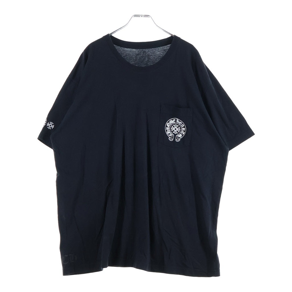 CHROME HEARTS(クロムハーツ) Multi Color Horseshoe S/S T-shirt マルチカラー ホースシュー クルーネック半袖Tシャツカットソー ブラック