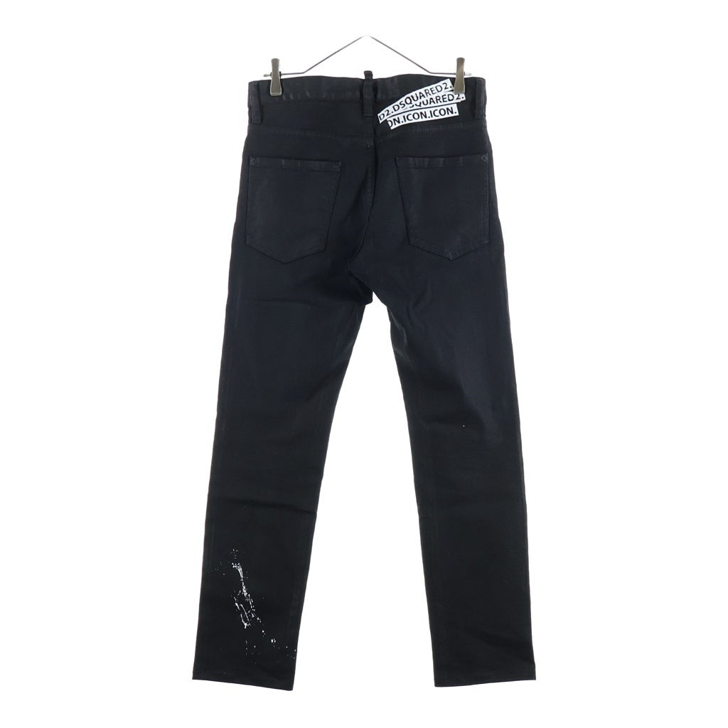 DSQUARED2(ディースクエアード) 19SS 5 Pocket Cool Guy Jeans 5ポケット クール外ジーンズ ペイントコーティングスキニーデニムパンツ ブラック S74LB0496