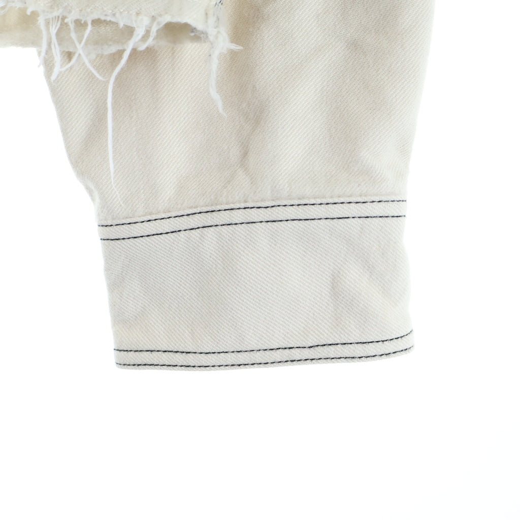 doublet(ダブレット) 20SS Heavy Twill Cut-Off Jacket ヘビーツイル カットオフ ジャケット ウール アイボリー 20SS08BL98