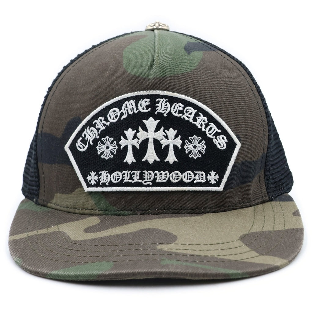 CHROME HEARTS(クロムハーツ) King Taco Trucker Cap キングタコ トラッカー 迷彩 カモフラ メッシュ ベースボールキャップ 帽子 カーキ