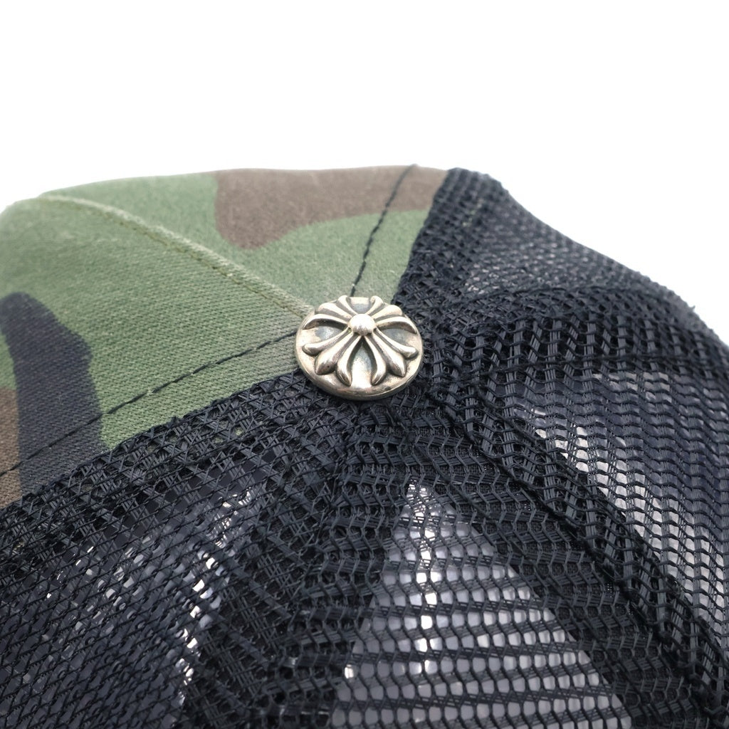 CHROME HEARTS(クロムハーツ) King Taco Trucker Cap キングタコ トラッカー 迷彩 カモフラ メッシュ ベースボールキャップ 帽子 カーキ
