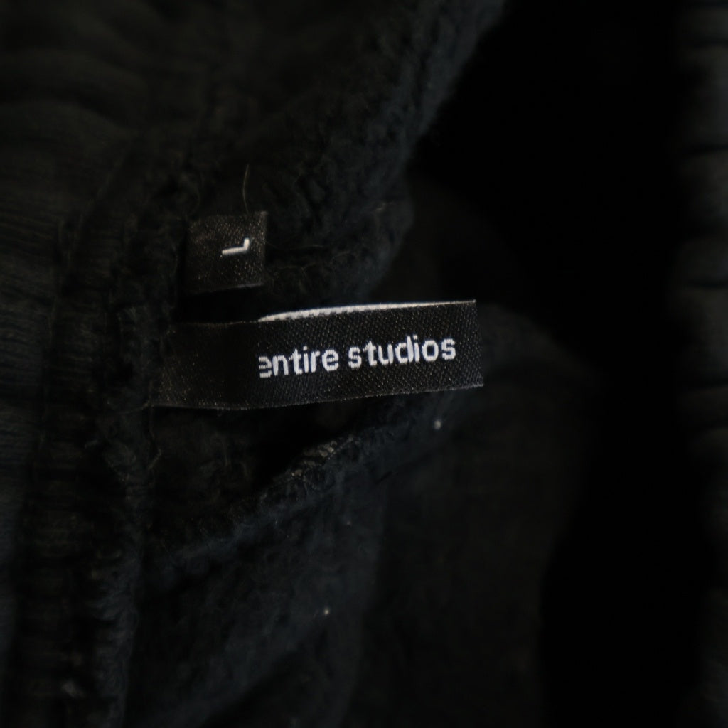 entire studios(エンタイア スタジオ) HEAVY FLARE SWEAT PANTS ヘビーフレアスウェットパンツ ブラック ES2303