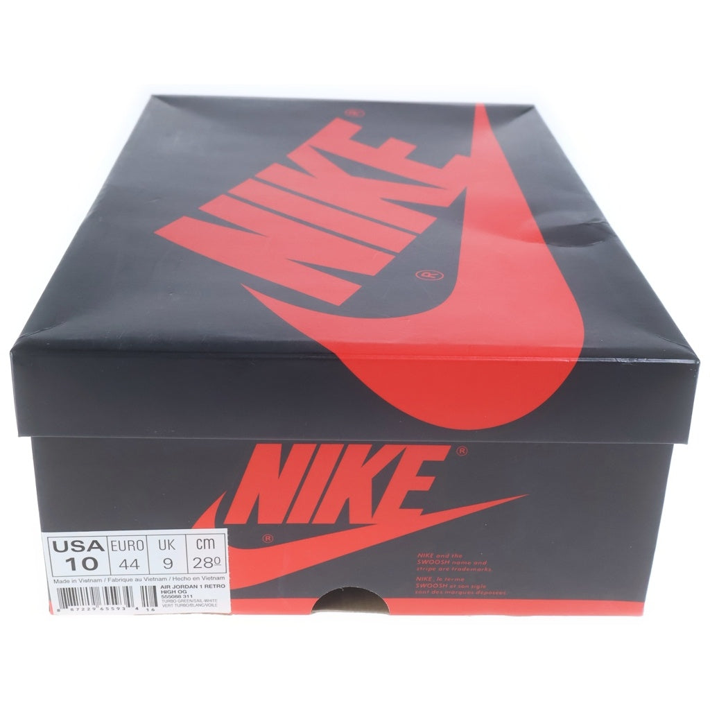 NIKE(ナイキ) AIR JORDAN1 RETRO HIGH OG 555088-311 エアジョーダン1 ターボグリーン ハイカットスニーカー ホワイト/グリーン US10/28cm