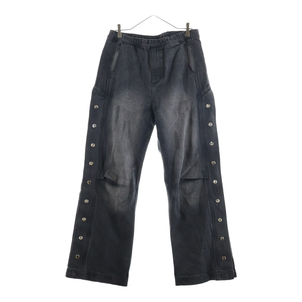 BREATH(ブレス) 25AW COATING SIDE BUTTON DENIM PANTS コーティング サイド ボタン デニムパンツ ブラックデニム BR25AW-P1016