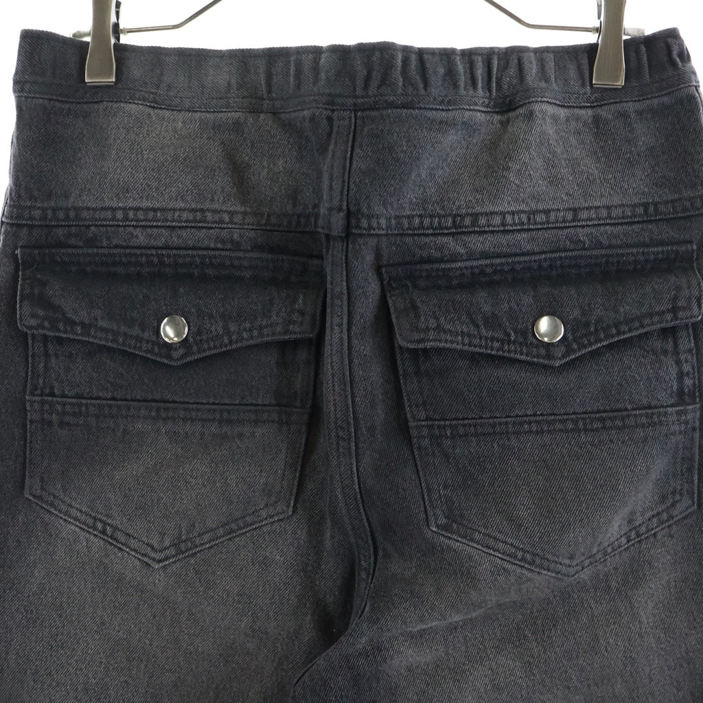 BREATH(ブレス) 25AW COATING SIDE BUTTON DENIM PANTS コーティング サイド ボタン デニムパンツ ブラックデニム BR25AW-P1016