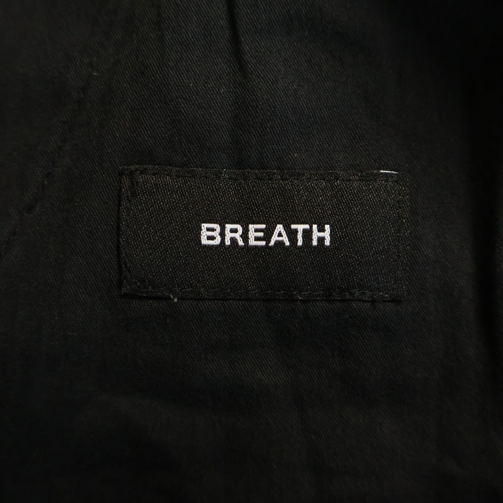 BREATH(ブレス) 25AW COATING SIDE BUTTON DENIM PANTS コーティング サイド ボタン デニムパンツ ブラックデニム BR25AW-P1016