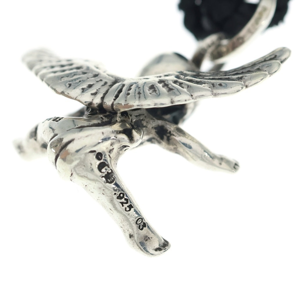 CHROME HEARTS(クロムハーツ) FOTI MISS LERLENE LEATHER BRAID フォティ ミスラーレン レザーブレイド ペンダント ネックレス シルバー/ブラック