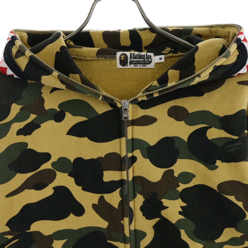 A BATHING APE(アベイシングエイプ) 1ST CAMO SHARK FULL ZIP HOODIE カモ シャーク ジップアップパーカー ベージュ 001ZPD301008X