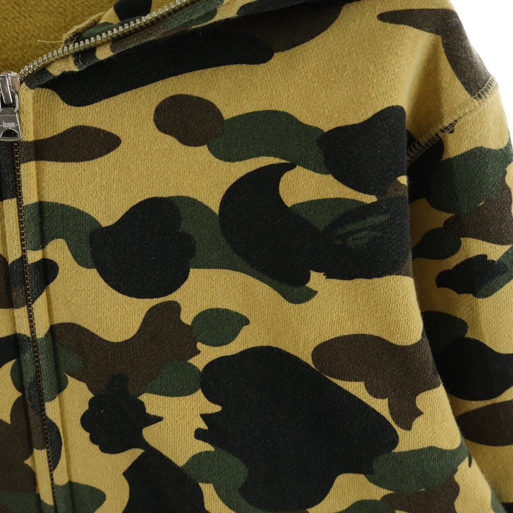 A BATHING APE(アベイシングエイプ) 1ST CAMO SHARK FULL ZIP HOODIE カモ シャーク ジップアップパーカー ベージュ 001ZPD301008X