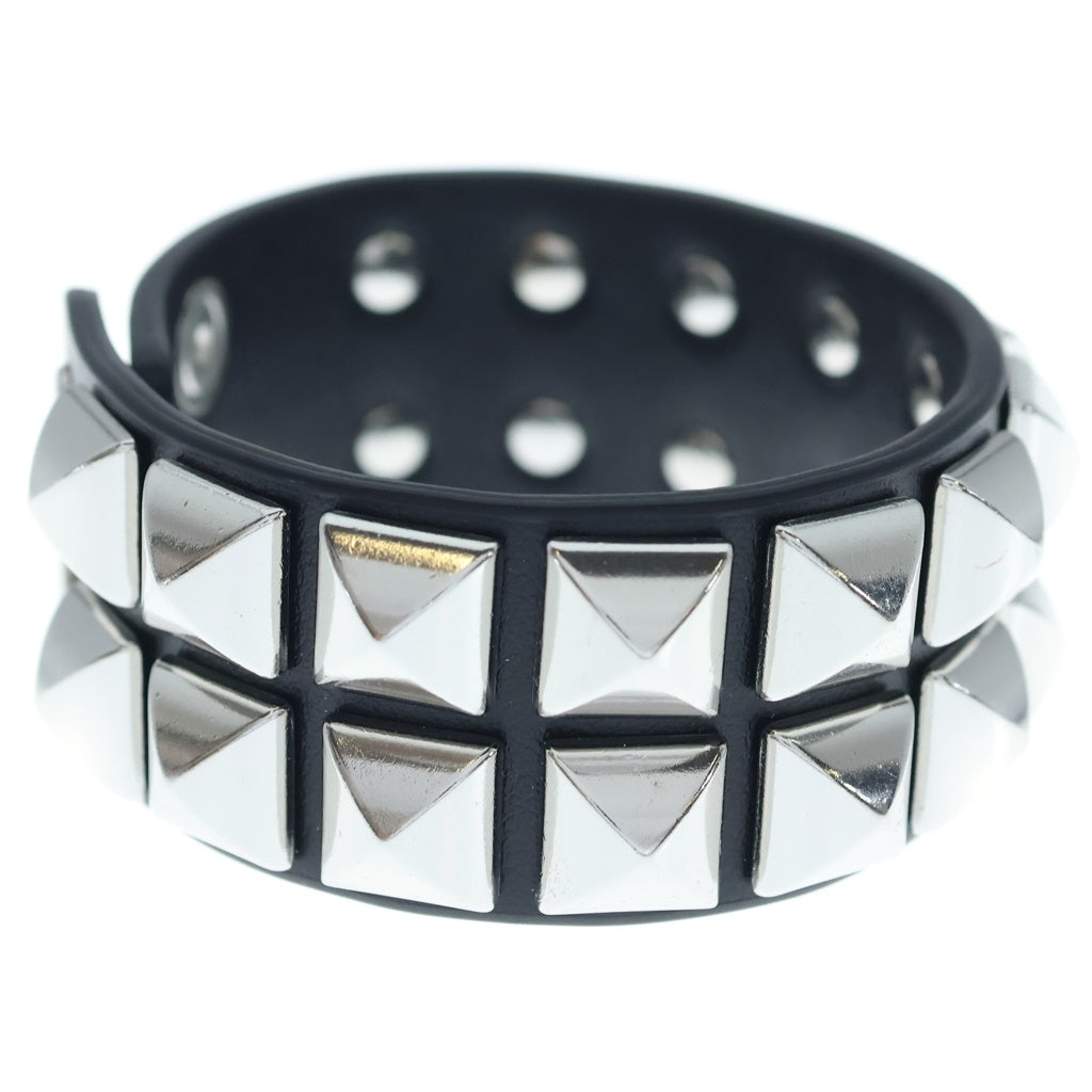 SUPREME(シュプリーム) 26SS Studded Leather Bracelet スタッズ レザー ブレスレット ブラック
