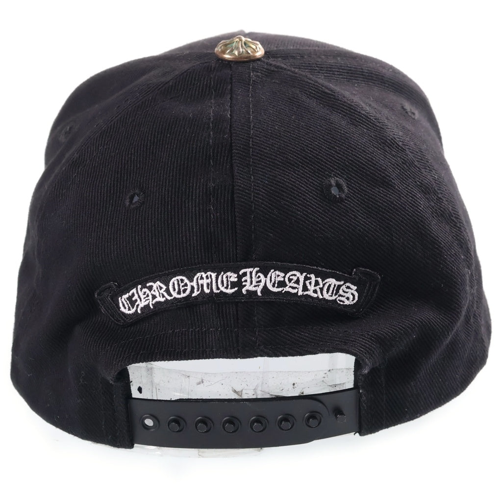 CHROME HEARTS(クロムハーツ) RS3 BASEBALL CAP フロントモチーフ刺繍 クロスボール ベースボールキャップ 帽子 ブラック