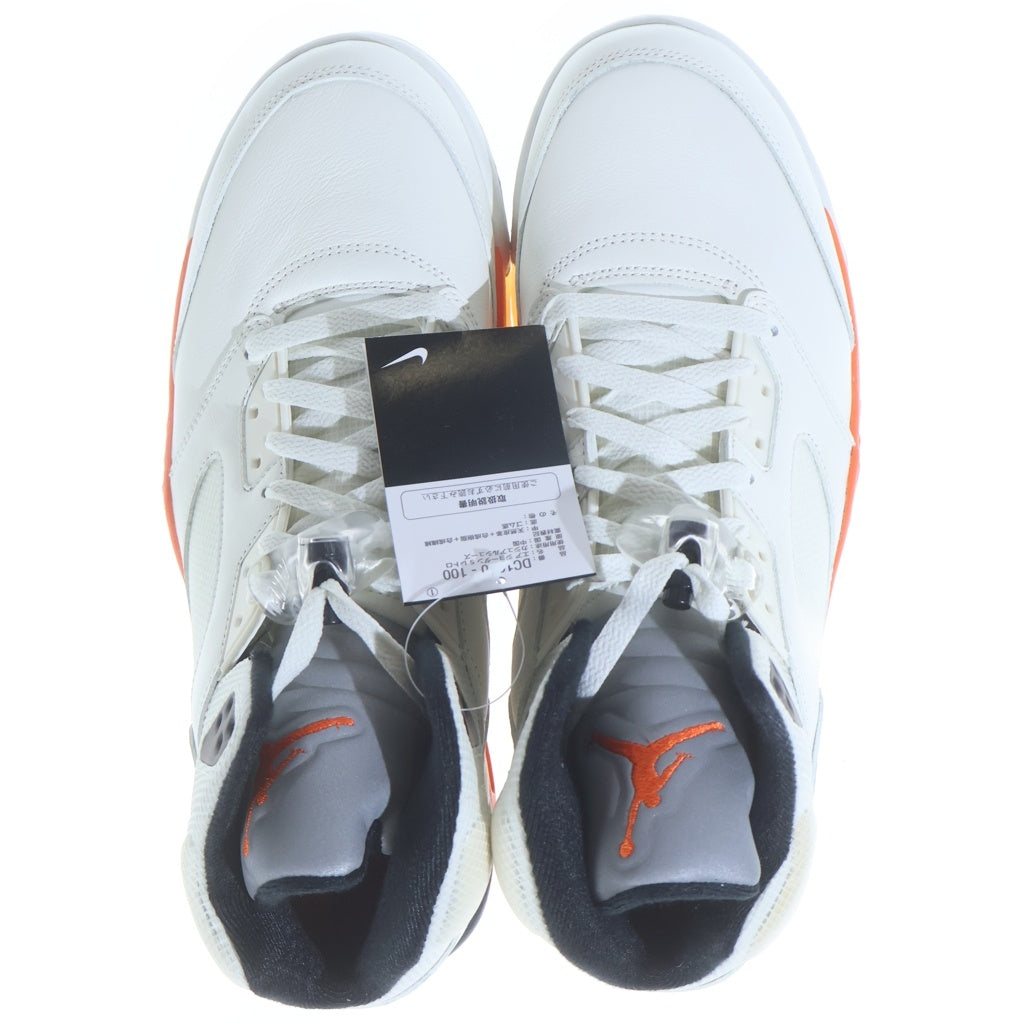 NIKE(ナイキ) AIR JORDAN 5 ORANGE BLAZE エアジョーダン5 オレンジ ブレイズ ミッドカットスニーカー ホワイト US12/30cm DC1060-100