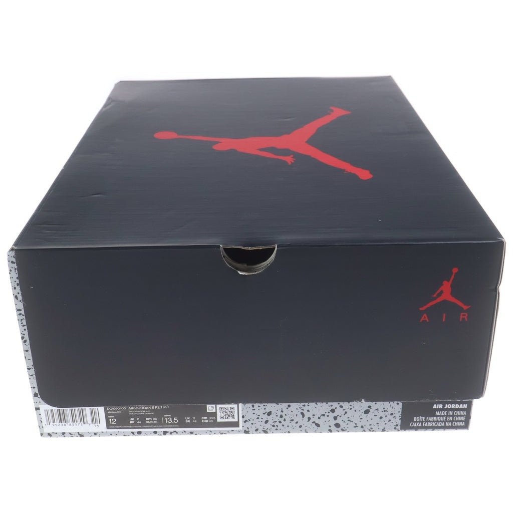 NIKE(ナイキ) AIR JORDAN 5 ORANGE BLAZE エアジョーダン5 オレンジ ブレイズ ミッドカットスニーカー ホワイト US12/30cm DC1060-100
