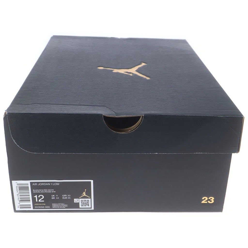 NIKE(ナイキ) AIR JORDAN LOW BRED 553558-066 エアジョーダン 1 ロー ブレッド ローカットスニーカー レッド/ブラック US12/30cm
