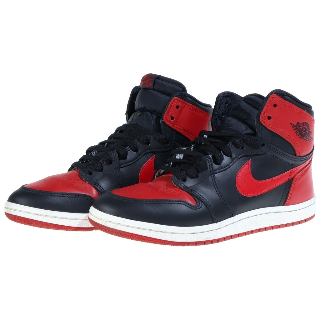 NIKE(ナイキ) AIR JORDAN HIGH BRED エアジョーダン 1 85 ブレッド ハイカットスニーカー ブラック/レッド US9/27cm HV6674-067