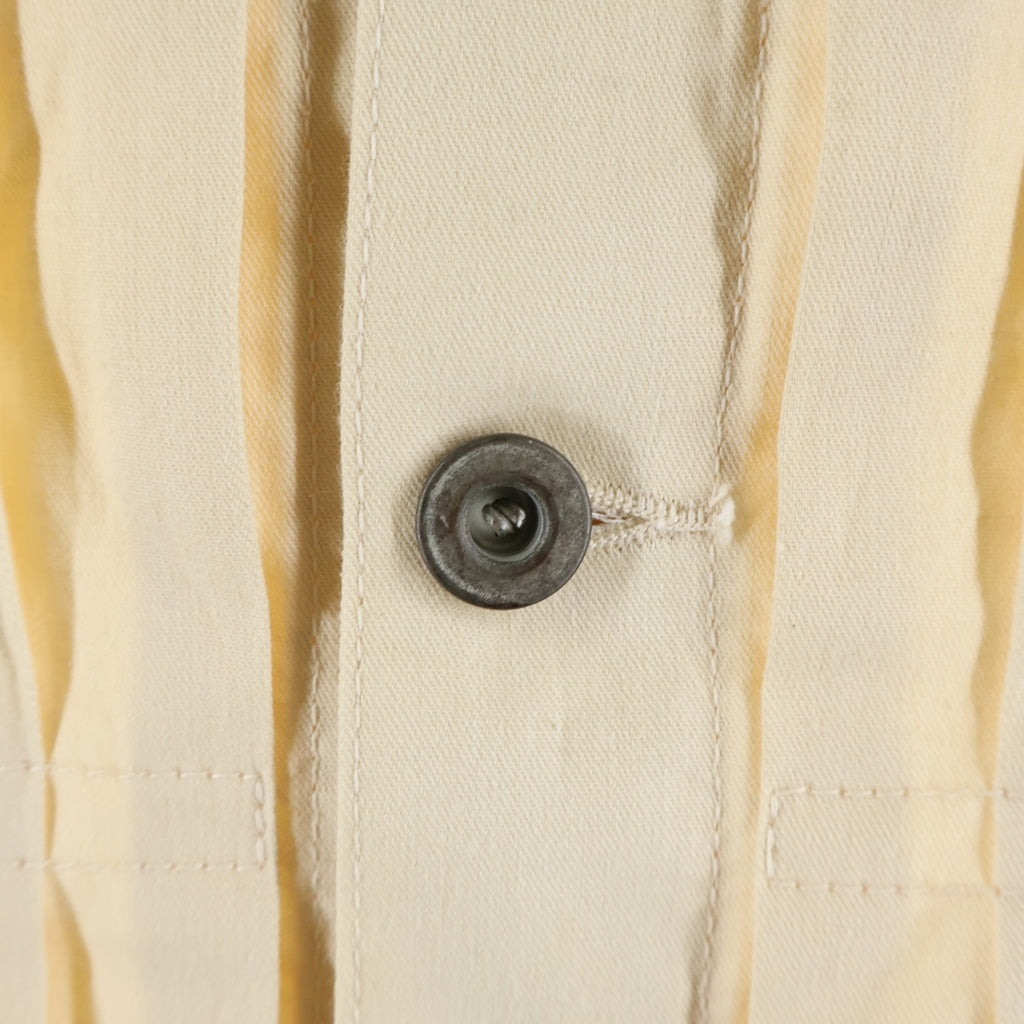 BAA COSTUME MFG.(ビーエーエー コスチューム) 1st Model US ARMY PANEL MARKER FABRIC ワイドシルエット パネルマーカー トラッカージャケット アイボリー