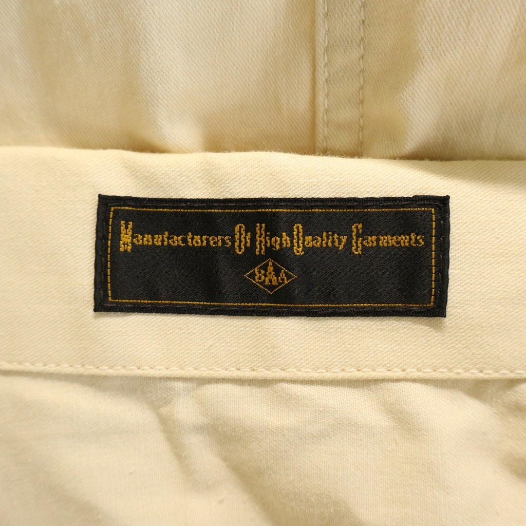 BAA COSTUME MFG.(ビーエーエー コスチューム) 1st Model US ARMY PANEL MARKER FABRIC ワイドシルエット パネルマーカー トラッカージャケット アイボリー