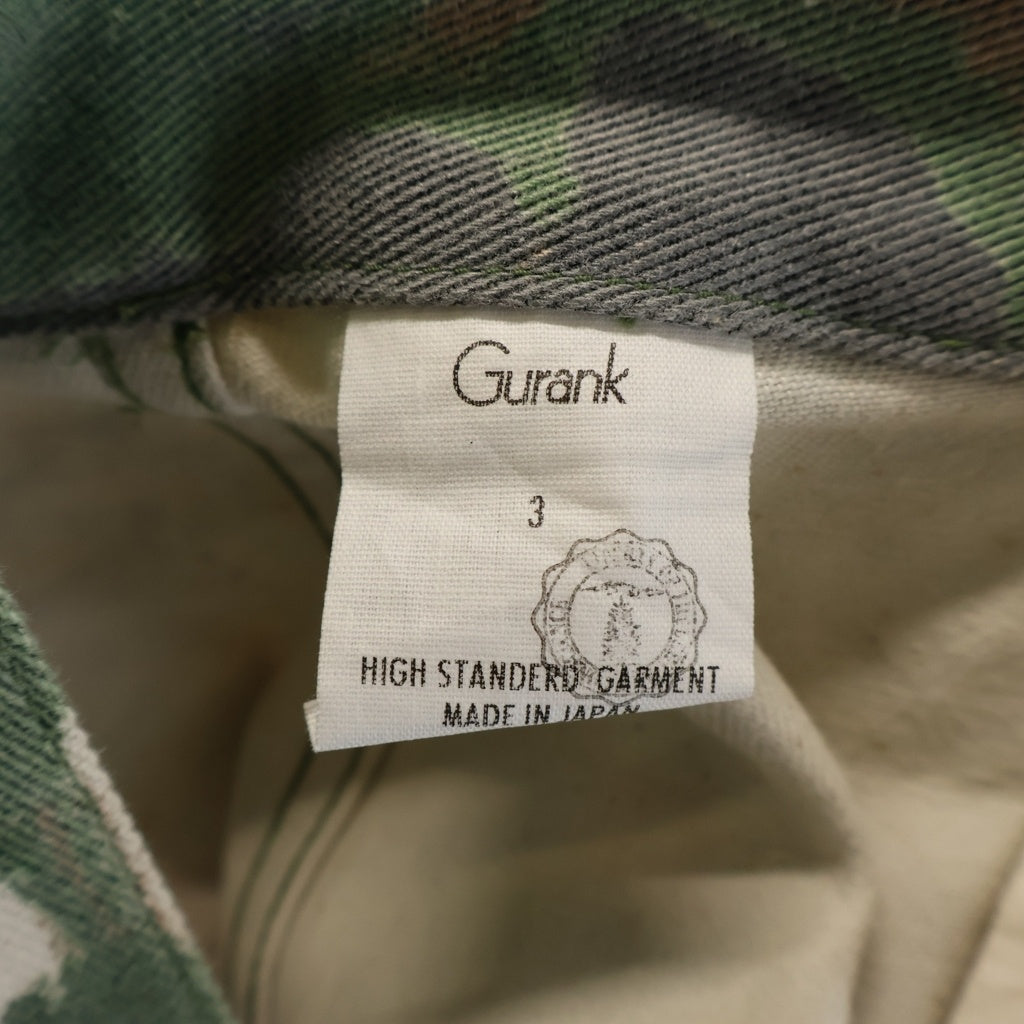 NO BRAND(ノーブランド) GURANK Camo Cargo Shorts グランク カモ カーゴ ショーツ ハーフパンツ グリーン 25K02