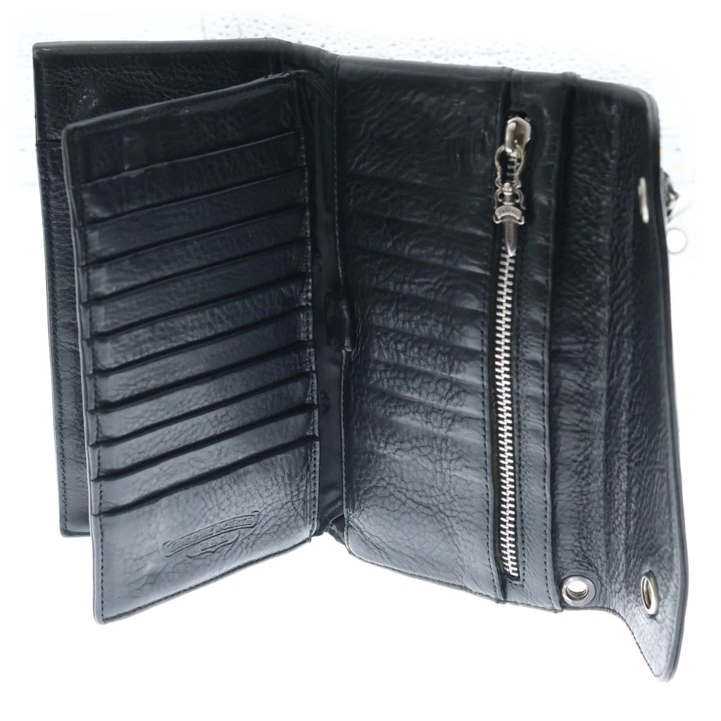 CHROME HEARTS(クロムハーツ) WAVE ウェーブ レザーウォレット 財布 ブラック