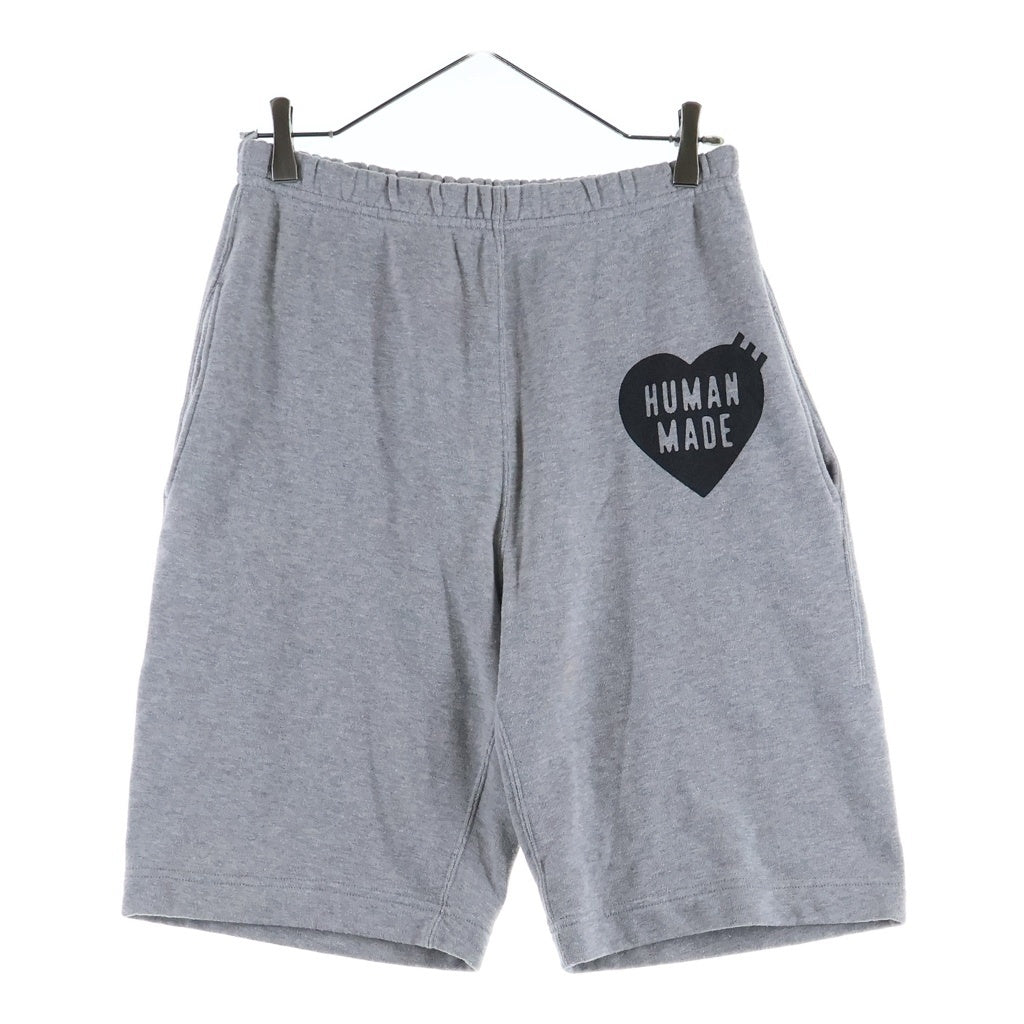 HUMAN MADE(ヒューマンメイド) ハートロゴプリント スウェット ショートパンツ ハーフパンツ グレー