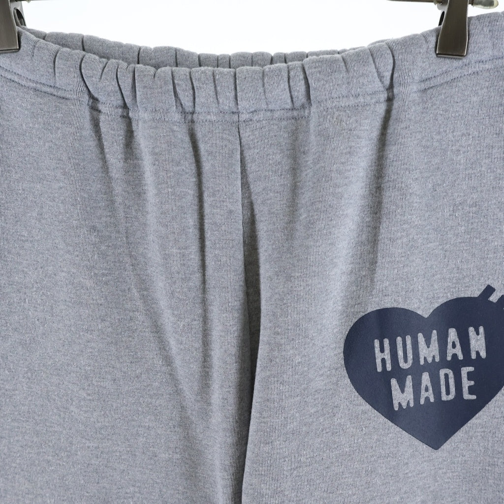 HUMAN MADE(ヒューマンメイド) ハートロゴプリント スウェットパンツ ジョガーパンツ グレー