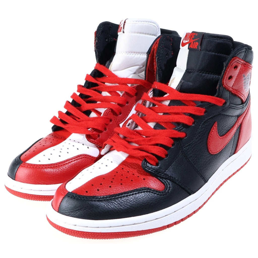 NIKE(ナイキ) AIR JORDAN 1 RETRO HIGH OG NRG HOMAGE TO HOME エアジョーダン1 オマージュトゥホーム ハイカットスニーカー ブラック/レッド US8/26cm 861428-061