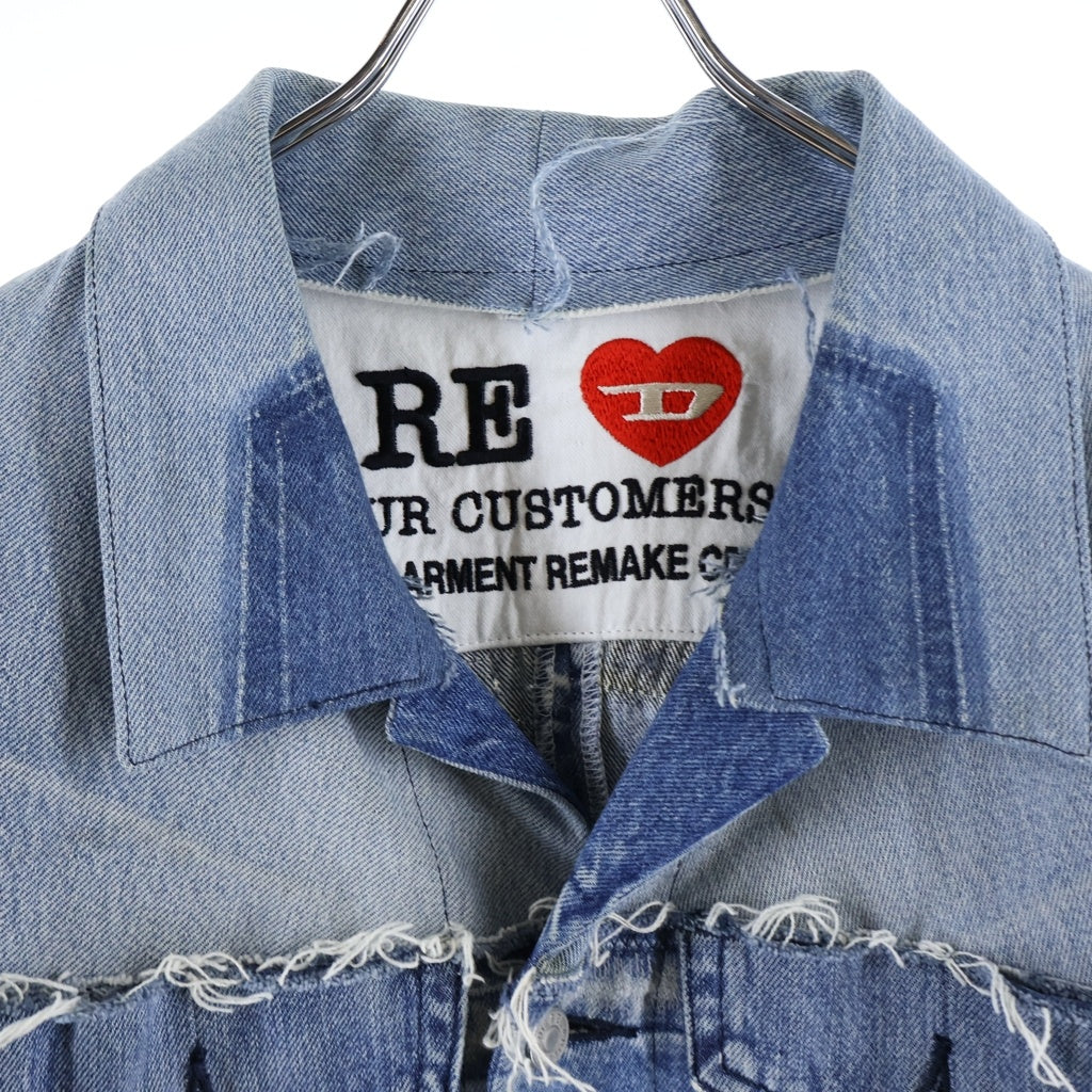 DIESEL(ディーゼル) 20SS ×READYMADE リメイク レッドタグ デニムジャケット 再構築 インディゴ