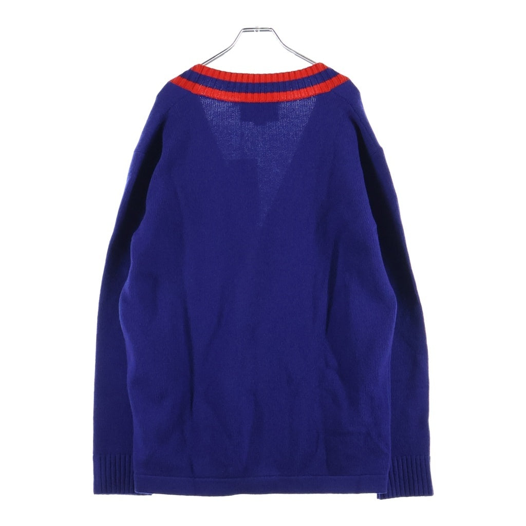 GUCCI(グッチ) Pablo Delcielo 刺繍デザイン ニット カーディガン ネイビー 699068 XKCGK